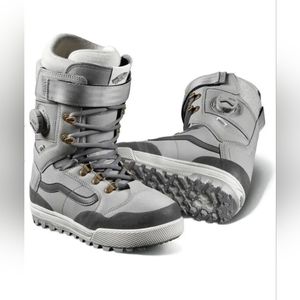 Vans Luna Ventana Pro Snowboard BOA Boots Womans Size 9.5 Grey Marshmallow